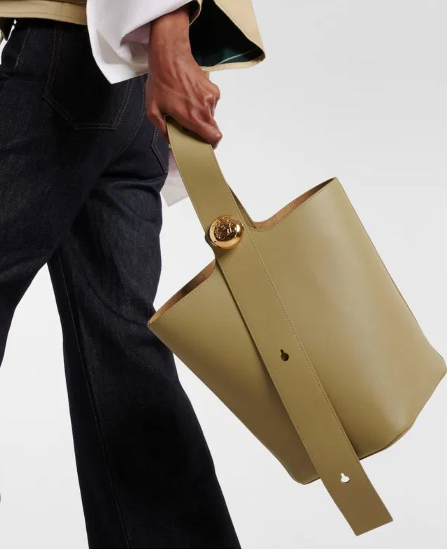 Loewe Pebble Bucket Leather Bag
