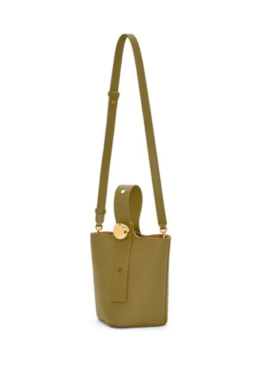 Loewe Pebble Bucket Mini — Olive Green