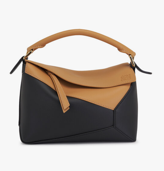Loewe Puzzle Bag Small — Desert / Black